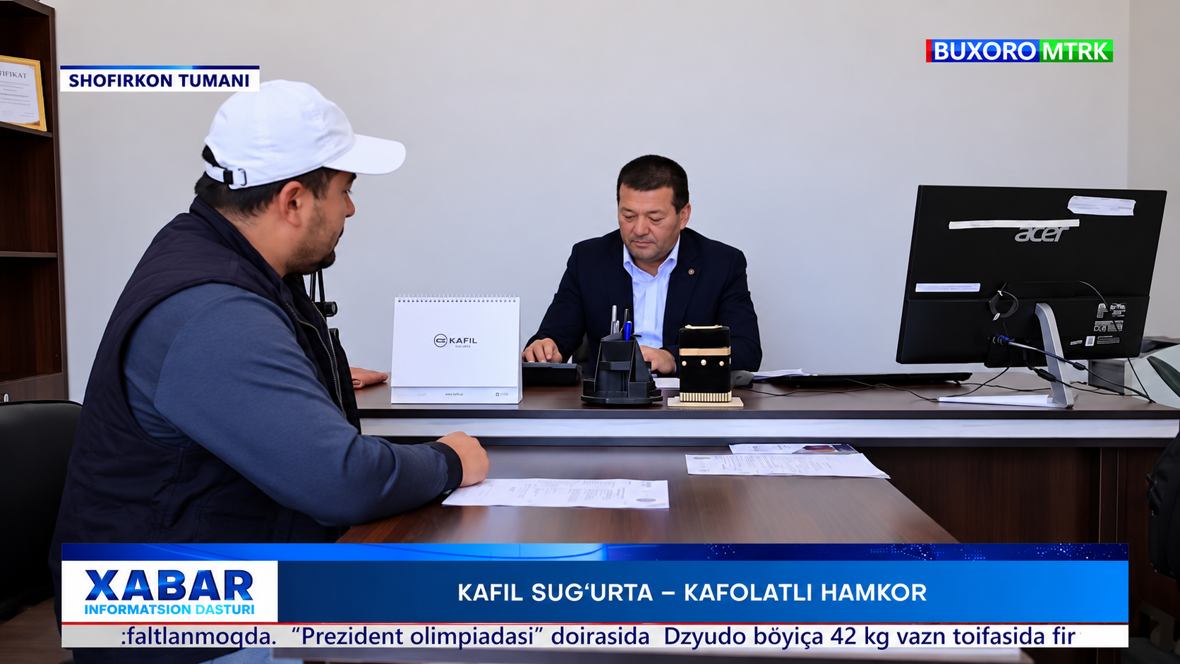 “KAFIL-SUG‘URTA” AJ ZARGARON FILIALI — BUXORO MTRKNING “XABAR” DASTURIDA!