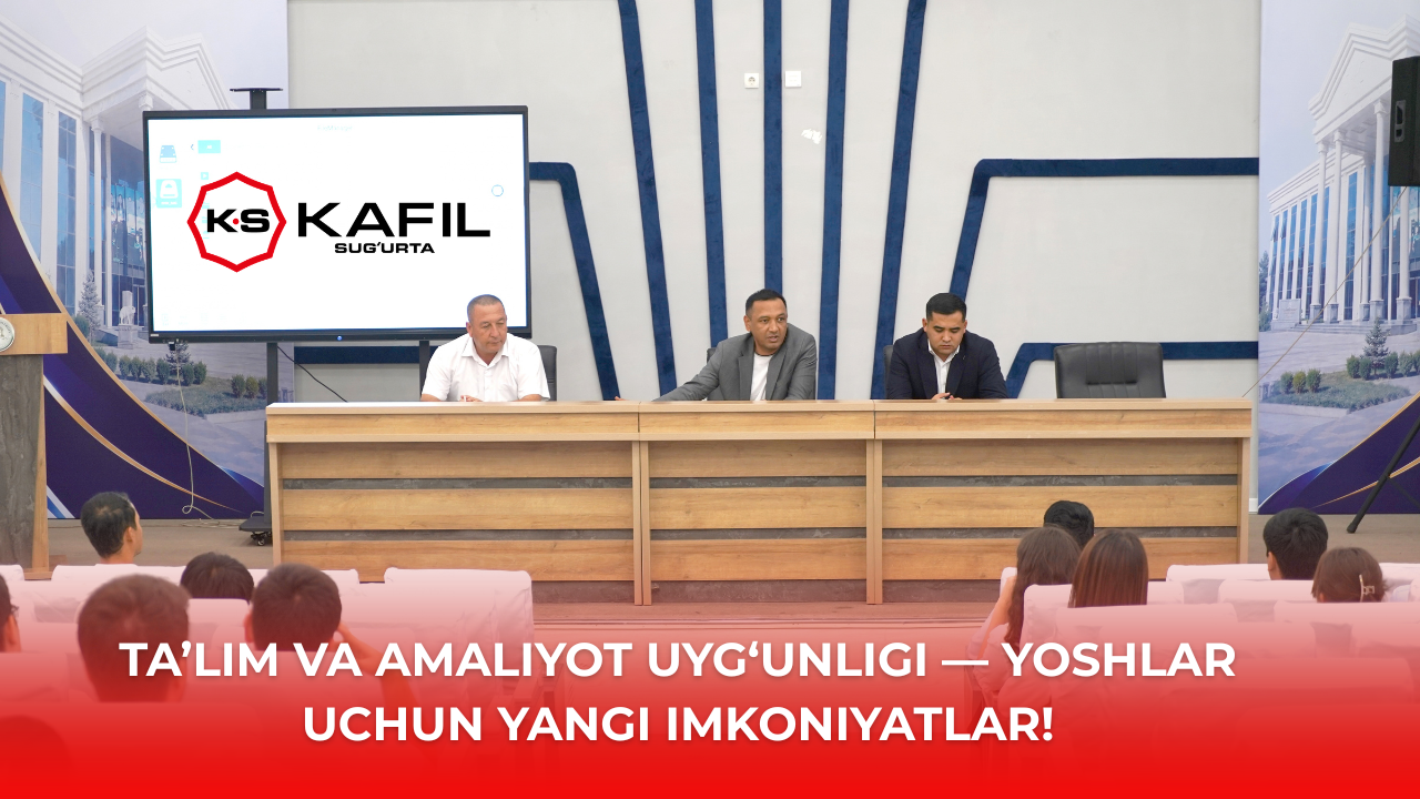 TA’LIM VA AMALIYOT UYG‘UNLIGI — YOSHLAR UCHUN YANGI IMKONIYATLAR!