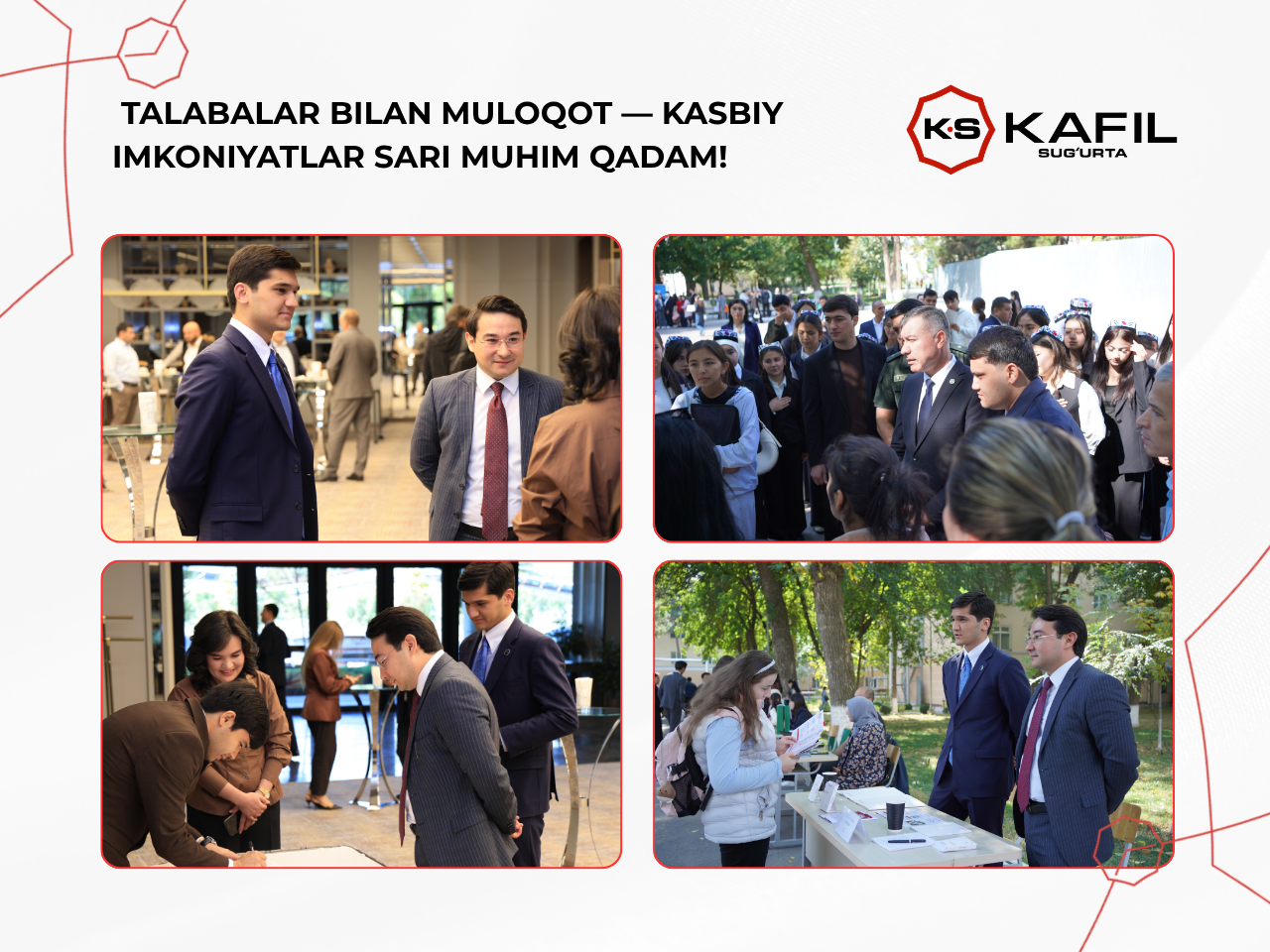 TALABALAR BILAN MULOQOT — KASBIY IMKONIYATLAR SARI MUHIM QADAM!