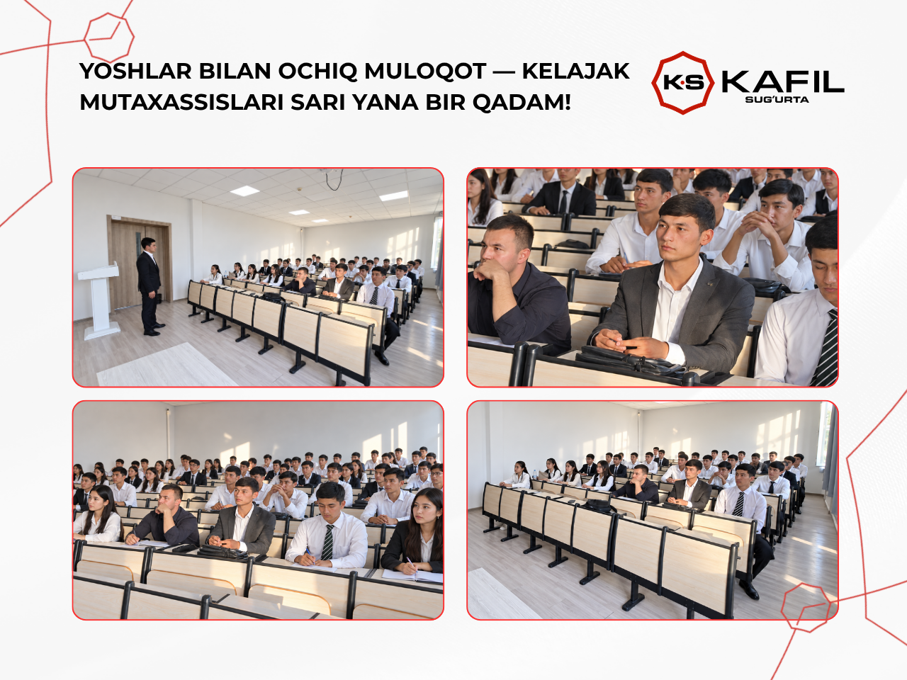 YOSHLAR BILAN OCHIQ MULOQOT — KELAJAK MUTAXASSISLARI SARI YANA BIR QADAM!