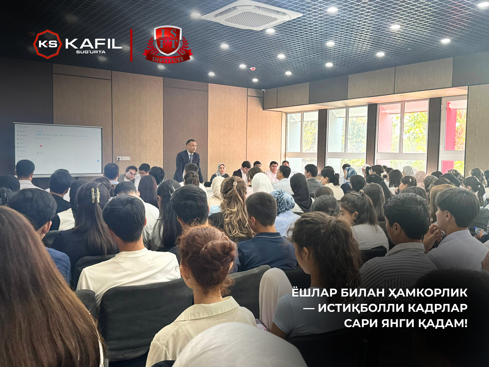 YOSHLAR BILAN HAMKORLIK — ISTIQBOLLI KADRLAR SARI YANGI QADAM!